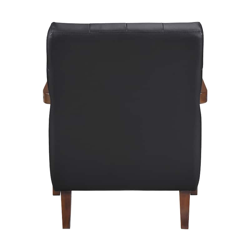 Leland Leather Match Accent Chair
