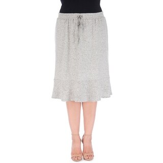 renata bobeau ruffle hem skirt plus