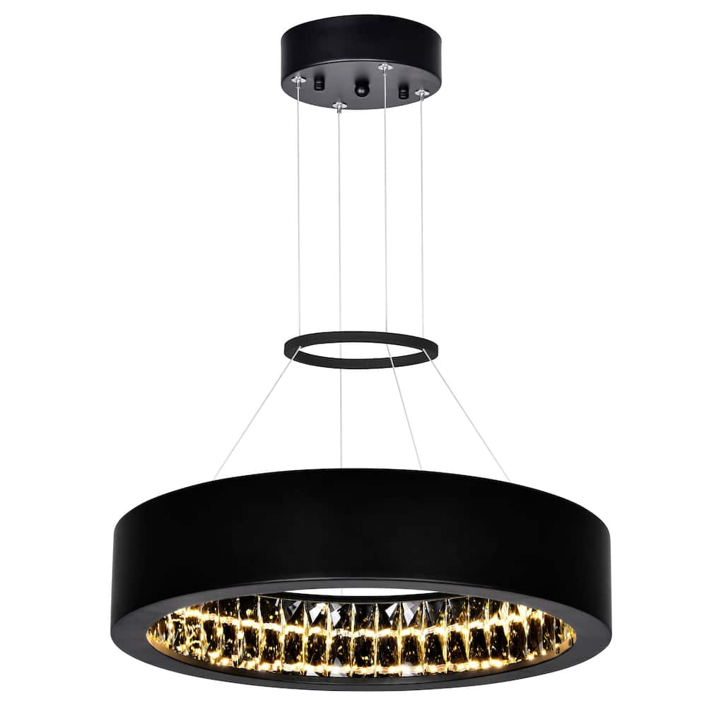 Rosalina LED Chandelier With Matte Black Finish - Matte Black