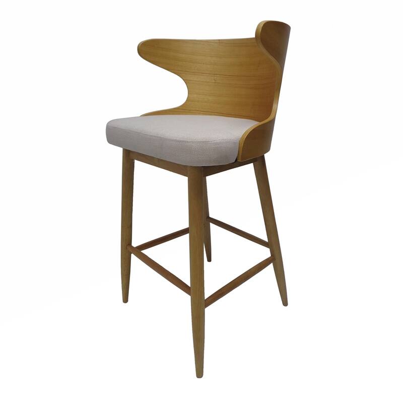 2PCS Wooden Bar Chair