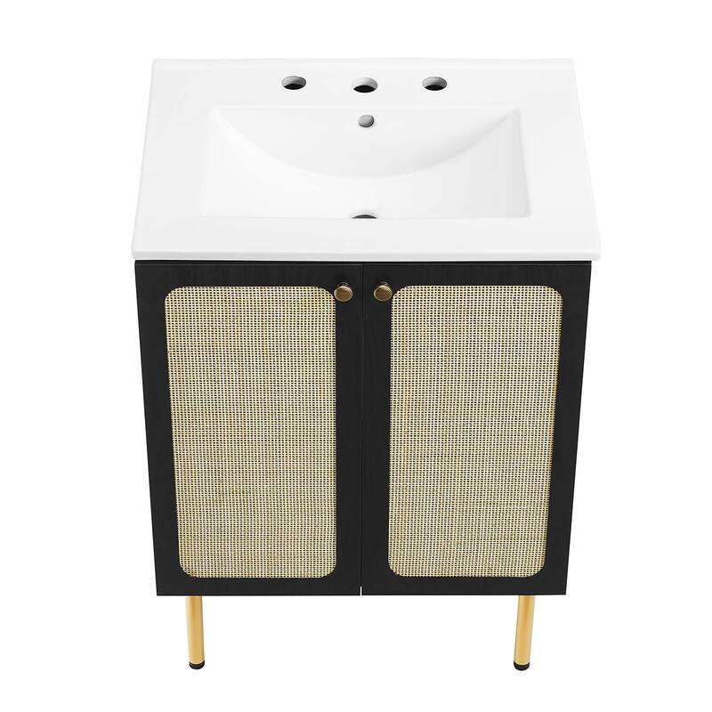 Chaucer 18"/24"/30"/36"/48"Single Basin/48" White Basin Bathroom Vanity