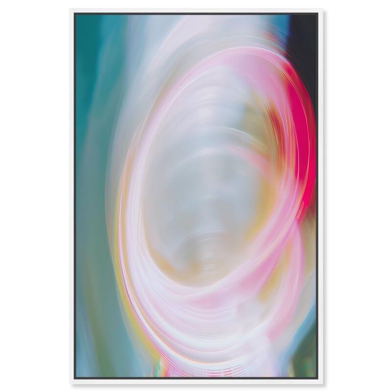 Swirling Light III Canvas by Art Remedy - White - 24" x 36"