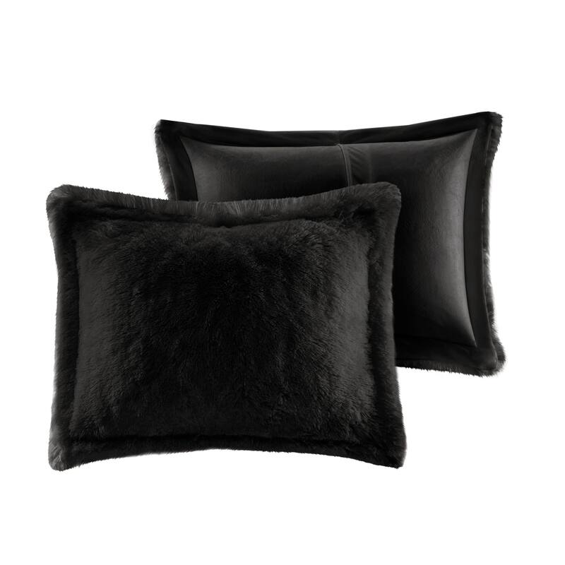 Leena Shaggy Fur Duvet Cover Set by Intelligent Designs