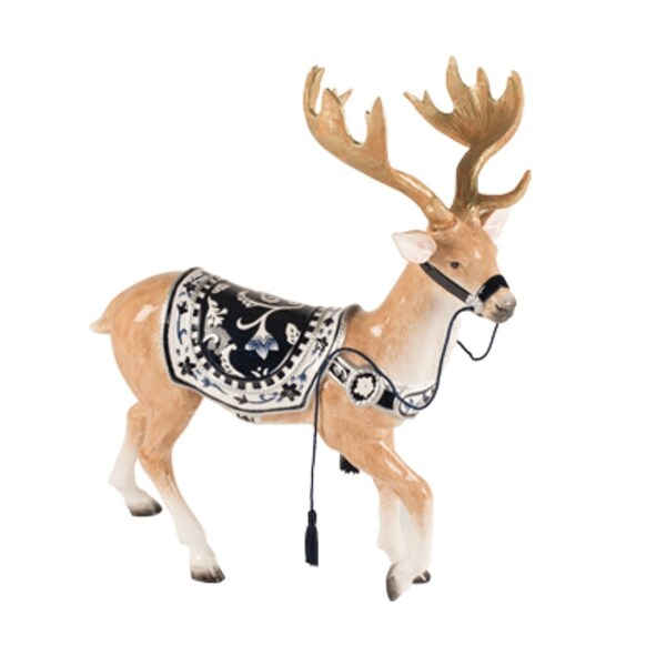 holiday deer figurine