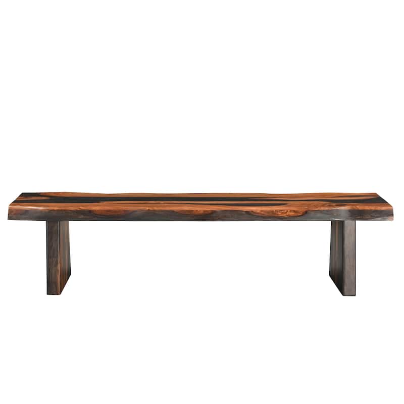 Avenue 68" Live Edge Wood Dining Bench