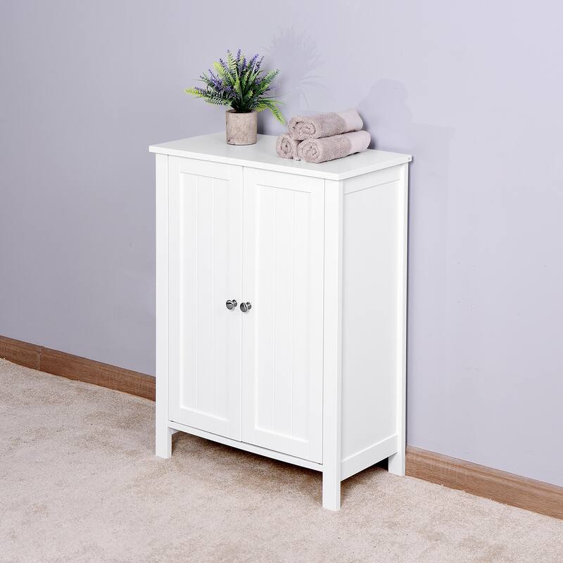 Hallway Cabinet Storage Cabinet with Adjustable Shelves, Toilet Paper Cabinet Skin Care Cabinet with 2 Doors