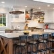 preview thumbnail 7 of 26, Modern 24" Walnut LED Wood Chandelier Ring Chandelier for Living Room Foyer