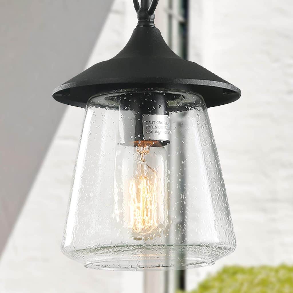 The Gray Barn Dairy Air 1-light Outdoor Pendant Hanging Porch-light - D6.25"xH9.4"