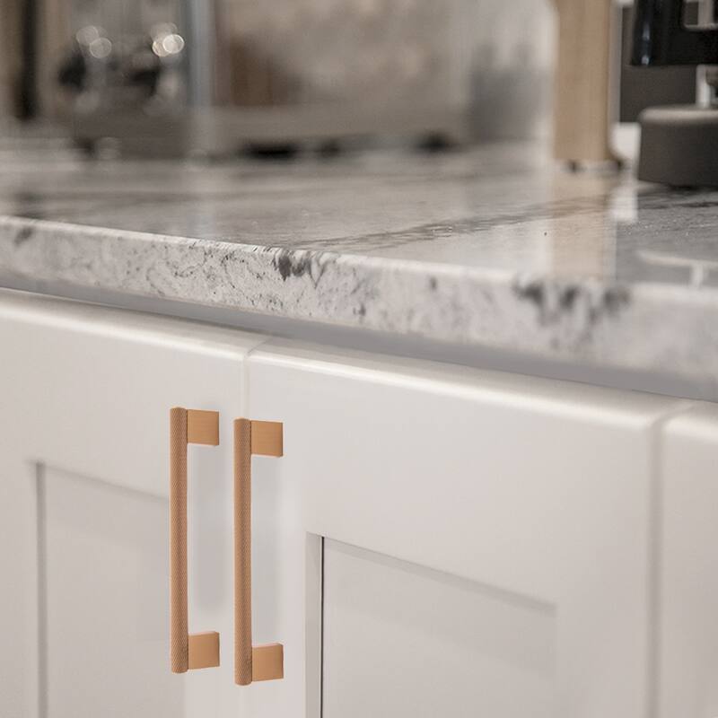 Design House 189472-SG Porter Cabinet and Drawer Pull 5-Inch (128mm) Center to Center Satin Gold 5-Pack