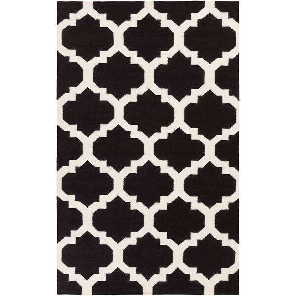 slide 2 of 34, Hand-Woven Esme Moroccan Trellis Reversible Flatweave Wool Rug - 4' x 6'
