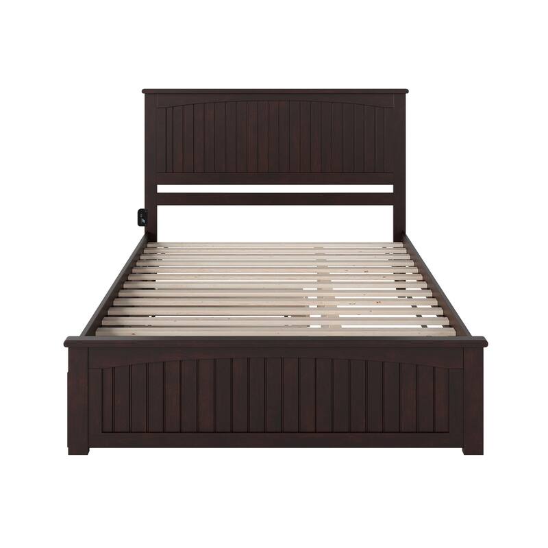 Nantucket Bed with Matching Footboard and Twin XL Trundle