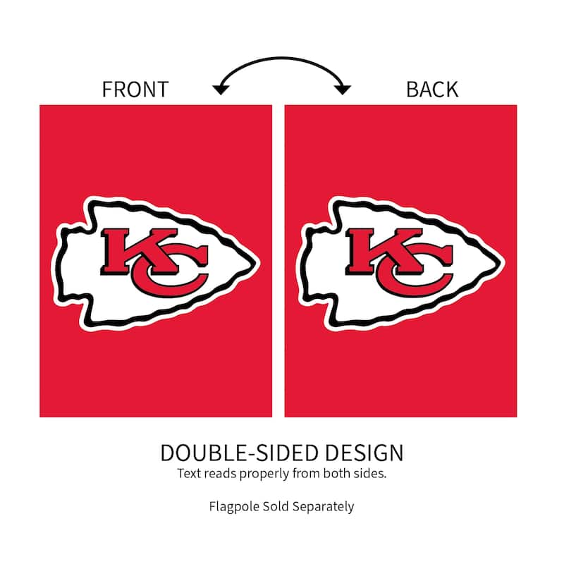 Applique Flag, Garden, Kansas City Chiefs