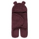 preview thumbnail 8 of 9, Hudson Baby Unisex Animal Faux Shearling Baby Outdoor Stroller Sack Wrap, One Size One Size - Burgundy