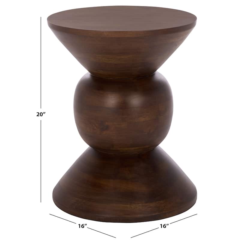 SAFAVIEH Home Pascual Round Accent Table - 16"W x 16"D x 20"H