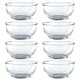 preview thumbnail 9 of 7, ELEMENT 6" Glass Soup / Salad / Dessert / Snack Bowls Set 8 Piece