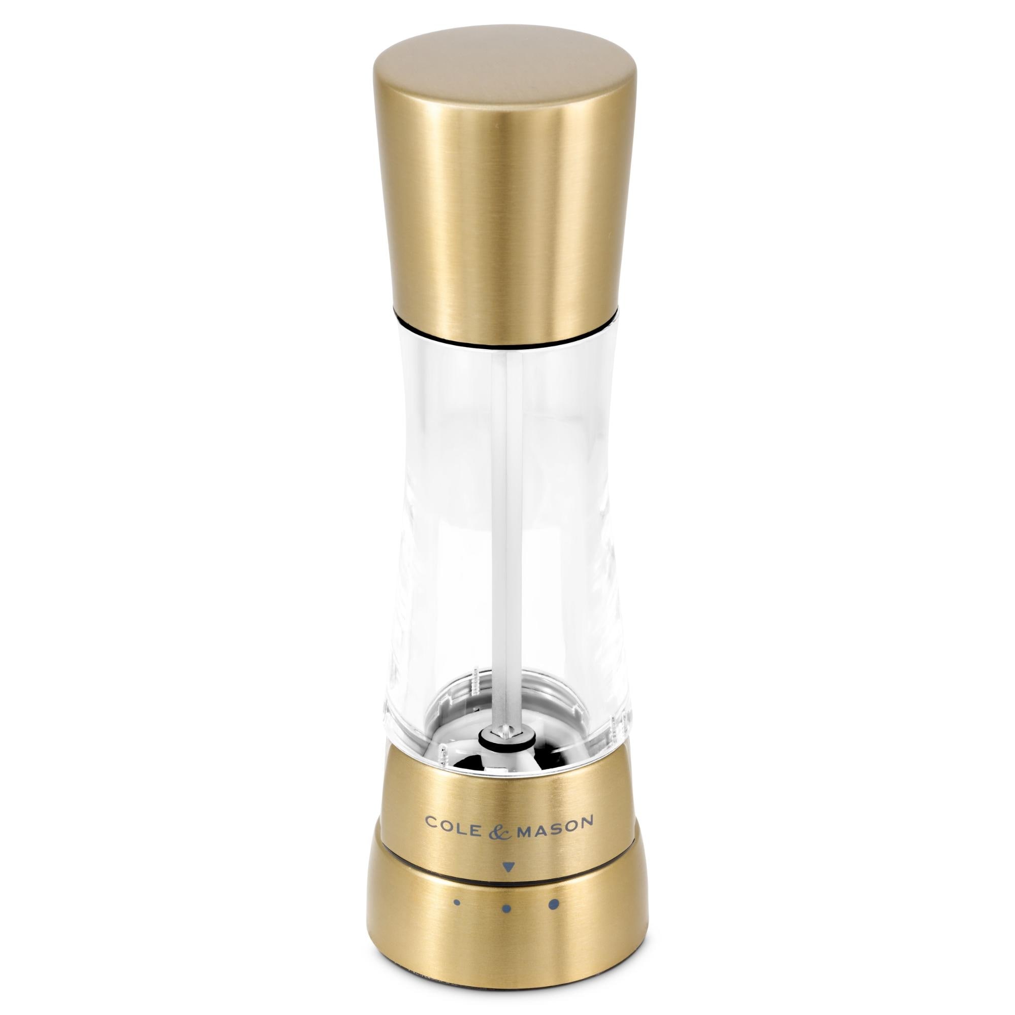 Cole & Mason Derwent Matt Gold Salt Mill 7.5"