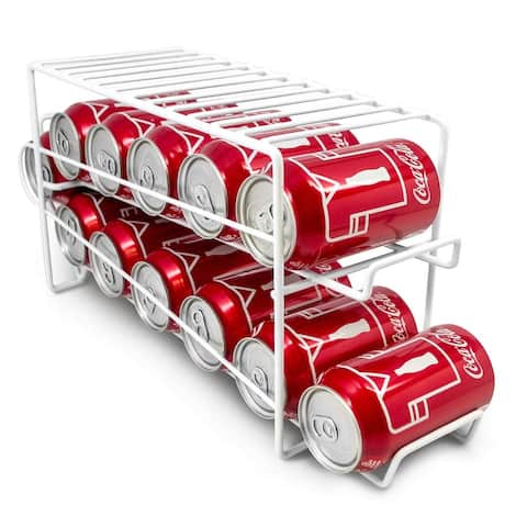 Sorbus Soda Can Beverage Dispenser Rack - Holds 12 Standard Size 12oz Soda Cans