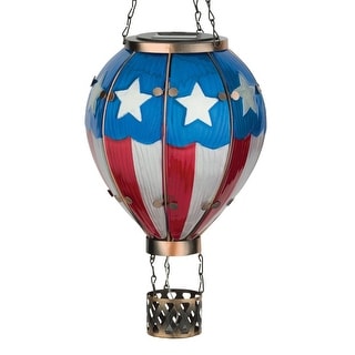 Regal Art & Gift 23.5" Hot Air Balloon Solar Lantern LG - Americana