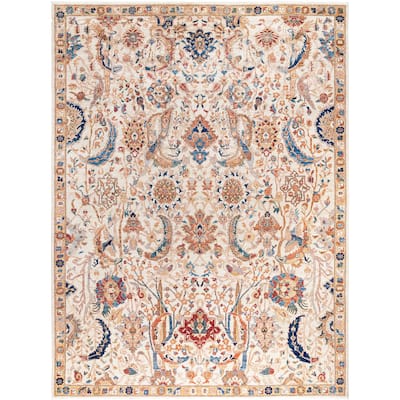 Serapi One-of-a-Kind Hand-Knotted Area Rug - Ivory - 8' 10" x 11' 9"
