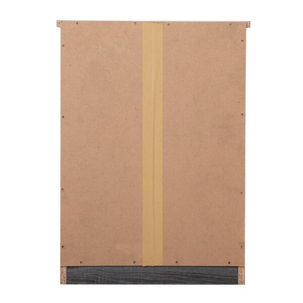 Shop Lyke Home 3 Drawer Grey Nightstand Overstock 27509510