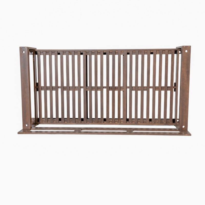 Farmhouse Style Twin Size Porch Swing Frame with Backrest, Outdoor Patio Swing Bench Chair with Hanging Ropes