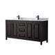 Option Dark Espresso / White Carrara Marble Top / Matte