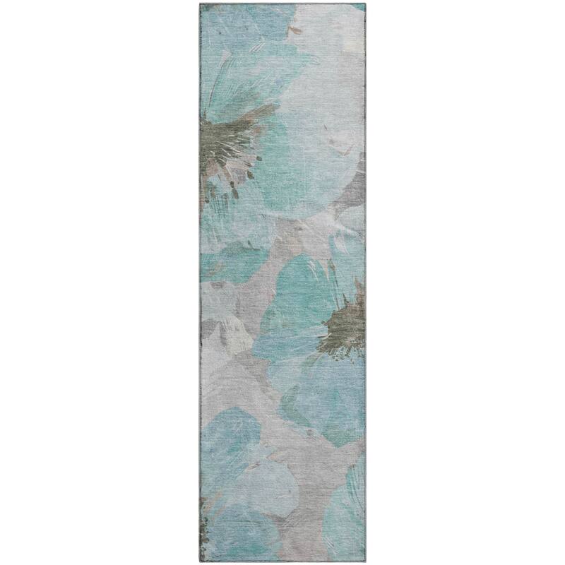 Premium Washable Super Soft Contemporary Floral Mayfield Rug
