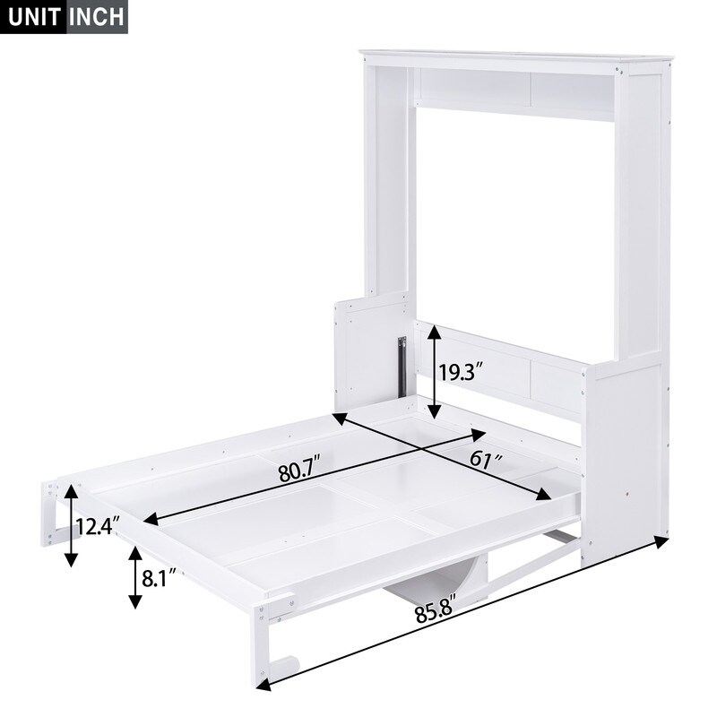 Double murphy bed dimensions sale