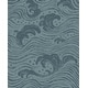 preview thumbnail 1 of 5, A-Street Prints Swell Teal Ocean Wave Wallpaper