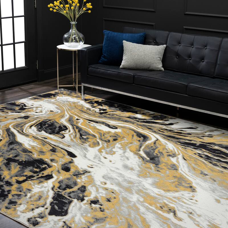 Eternal Industrial Abstract Indoor Area Rug