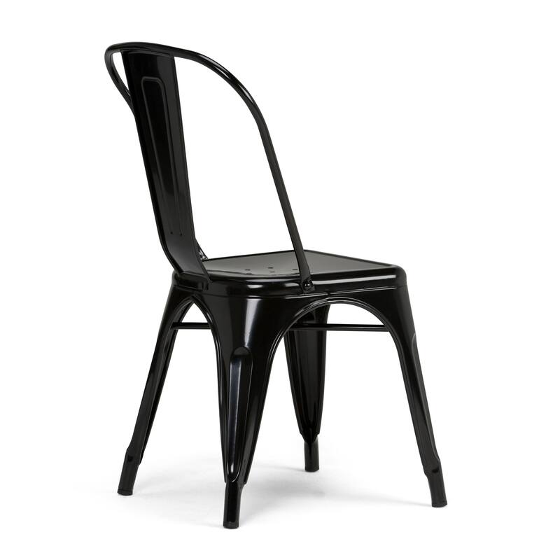 WYNDENHALL Freya Industrial Metal Dining Side Chair (Set of 2) , Fully Assembled - 17.7"w x 21.1"d x 33.1"h