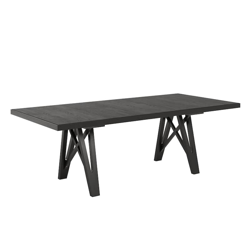 Harstad 72"-90" Wood Finish Extendable Dining Set by iNSPIRE Q Modern