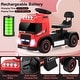 preview thumbnail 30 of 34, 6V Kids Electric Ride-on Truck with Height Adjustable Seat - 28" x 12" x 18"