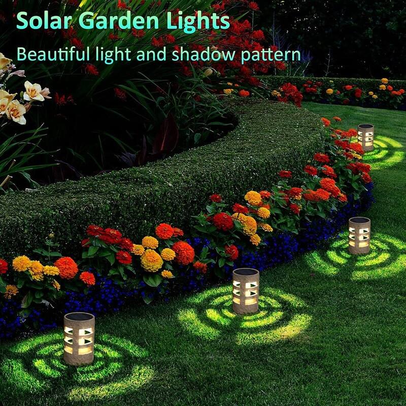 2 Pack Solar Pathway Lights Outdoor LED Garden Lights for Lawn Walkway Driveway - N/A