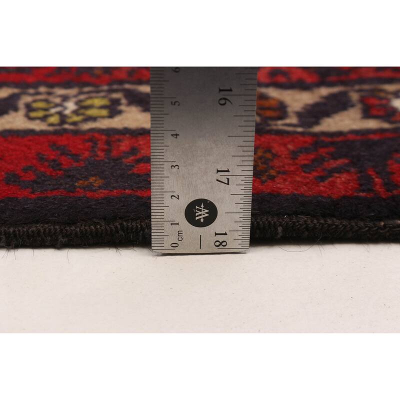 Teimani Red Rug 4'2" x 7'6" - 4'2 x 7'6