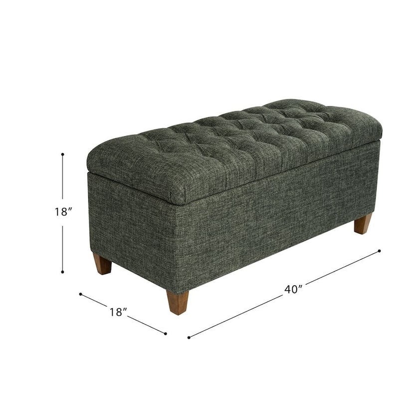 Porch & Den Charenton Tufted Storage Bench