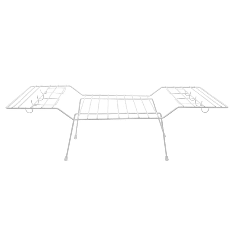 Ybm Home Wire Kitchen Counter and Cabinet Helper Shelf - White