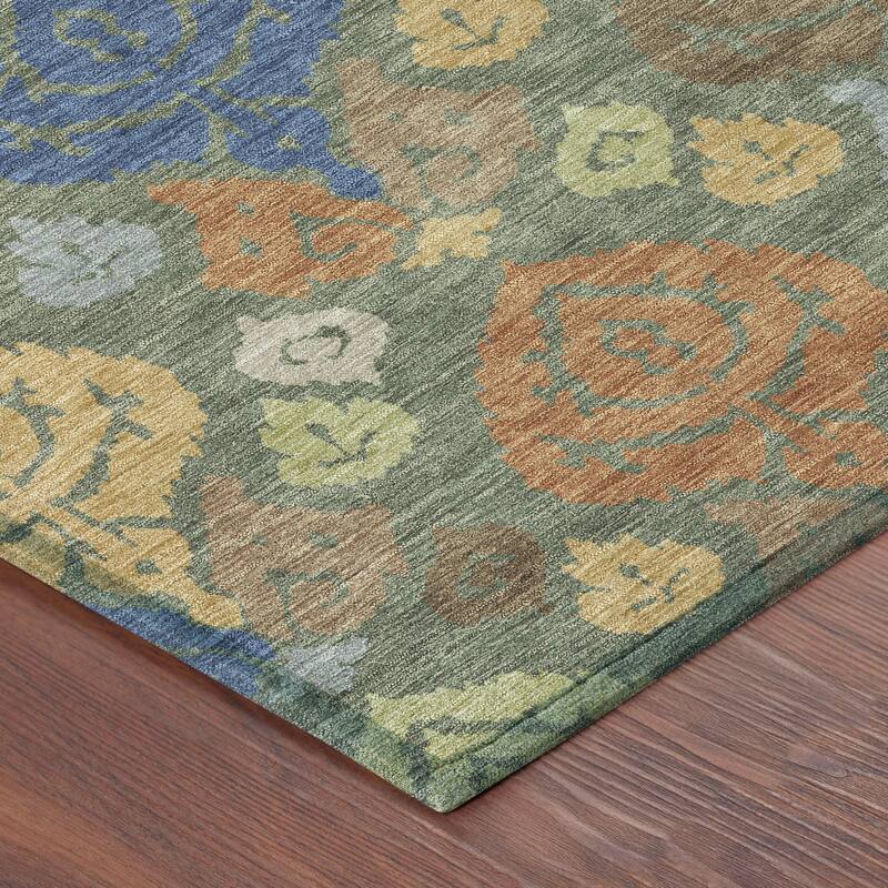 Machine Washable Indoor/ Outdoor Casual Zona Chantille Rug