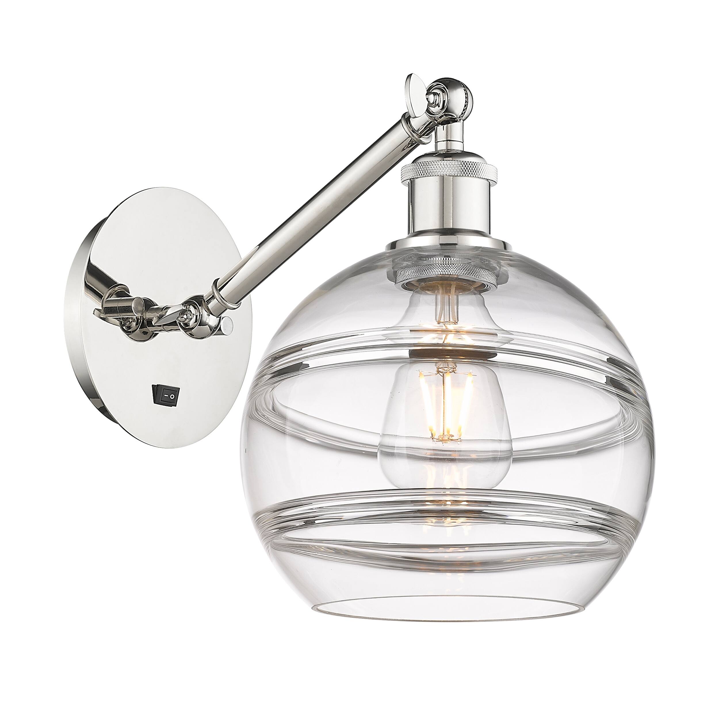 Option Clear Shade / Polished Nickel