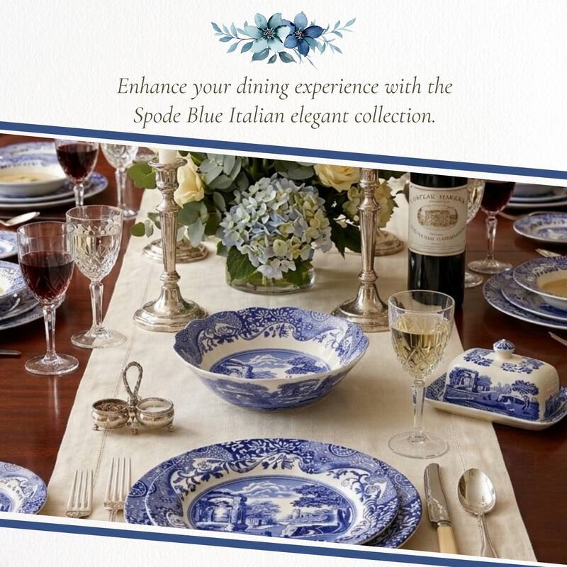 Spode Blue Italian Daisy Bowl - 10 inch