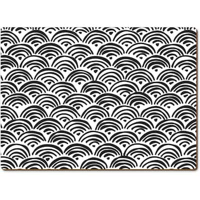 Arches Decorative Hardboard Placemats with Protective Cork Backing 4 Pack Heat Tolerant and Easily Wipes Clean