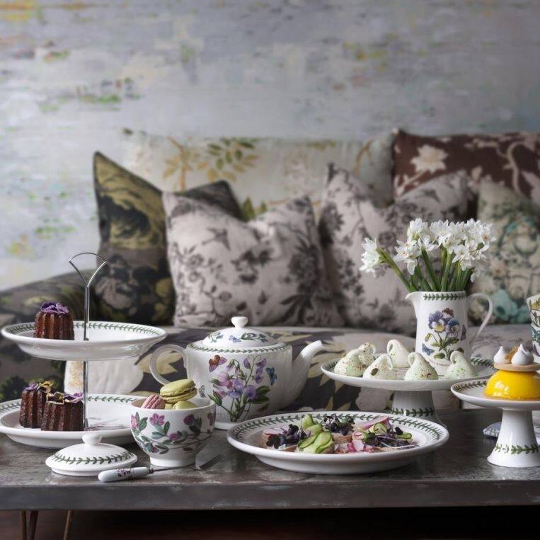 Portmeirion Botanic Garden Handled Square Dessert Dish Bed Bath