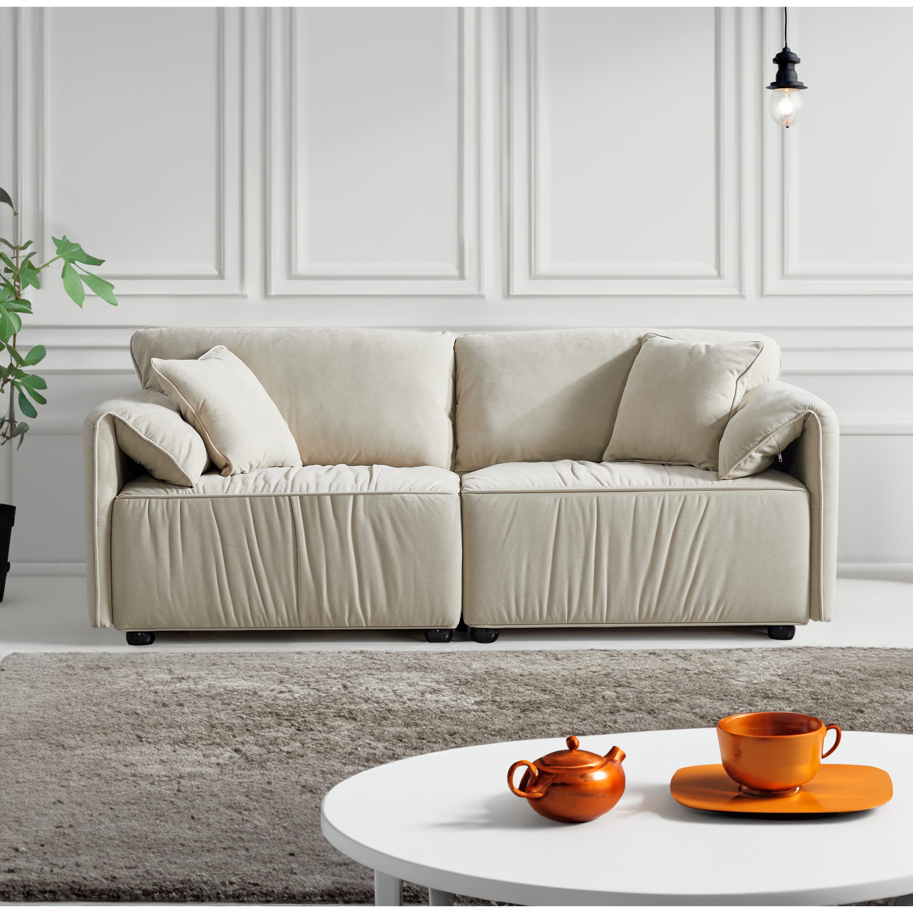 Deep seat online modern sofa