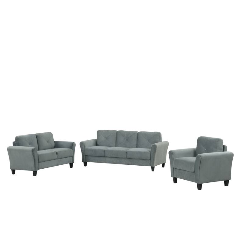 Roomfitters Comfortable Modern Sectional Sofa Couch Set 1+2+3 for Living Room, Bedroom or Office