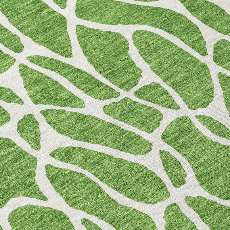 Machine Washable Indoor/ Outdoor Modern Chantille Rug