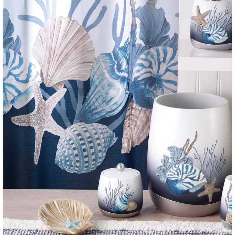Avanti Linens Blue Lagoon Shower Curtain