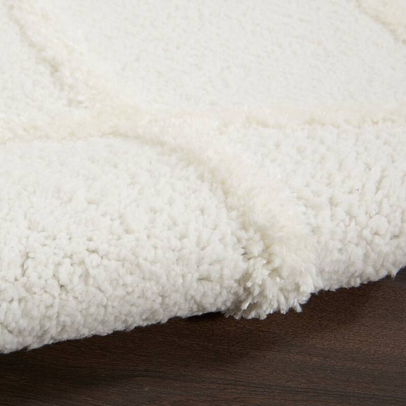 Nourison Feather Soft Contemporary Shag Diamond Area Rug