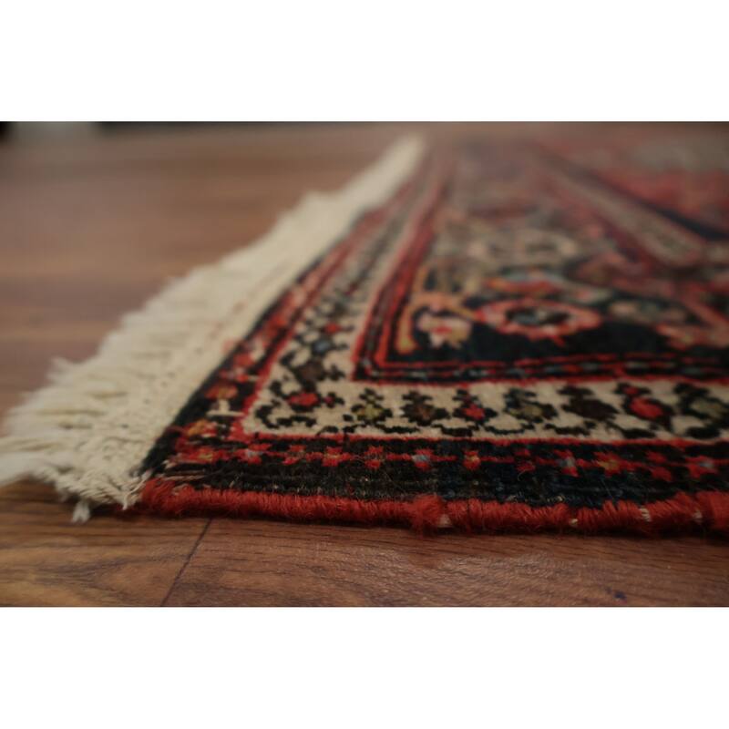 Hand Knotted Oriental 100% Wool Carpet Traditional Floral Beige & Ivories Sarouk (Farahan) Area Rug - 6' 5'' X 4' 2''