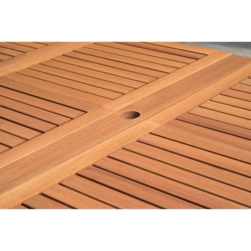 Amazonia Rawlins 9pc 100 FSC Wood Outdoor Patio Dining Set
