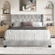 preview thumbnail 10 of 82, CraftPorch Glam Button Tufted Wingback Upholstered Bed